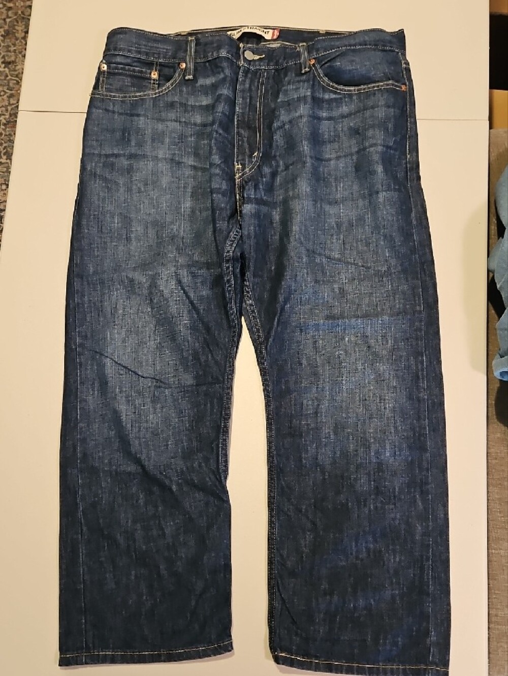 Levi's Slim Straight 514 Dark Blue Mid Weight Soft Denim Jeans 0205